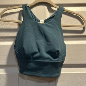 Lululemon Wonder Train Longline Sports Bra 2 Teal